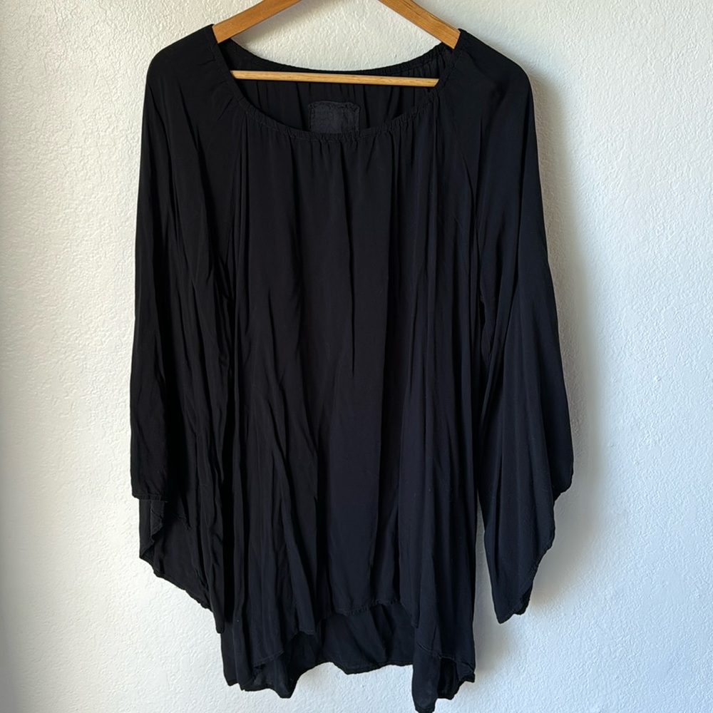 Johnny Was Black Bell Sleeve‎ Top